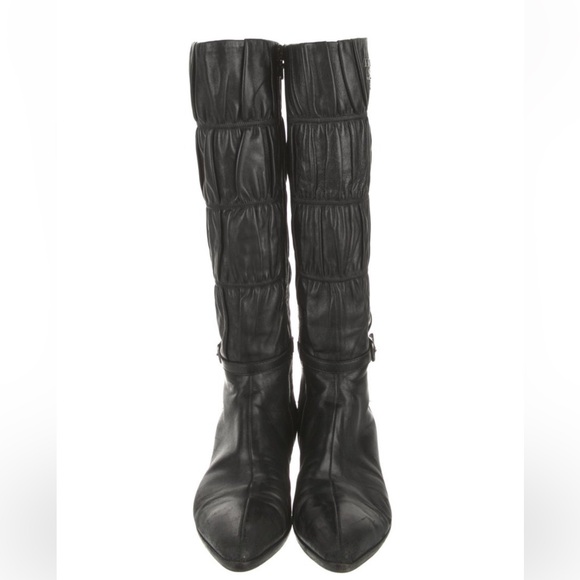 Prada Leather Boots Sz 38.5 - Picture 2 of 8